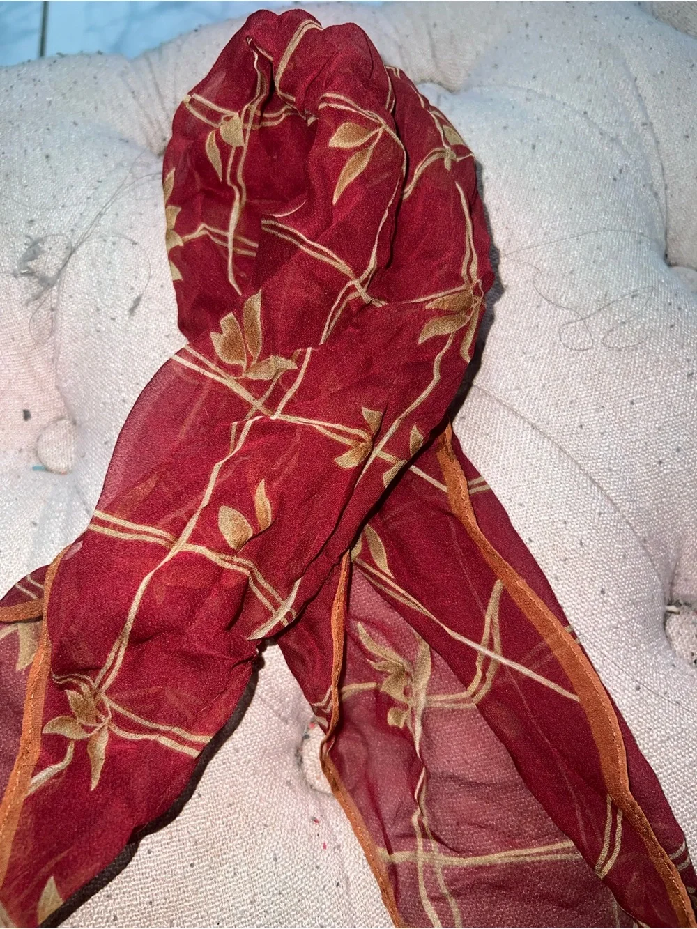 Harold’s silk scarf